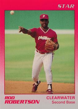 1989 Star Clearwater Phillies #19 Rod Robertson Front