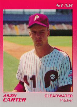 1989 Star Clearwater Phillies #5 Andy Carter Front