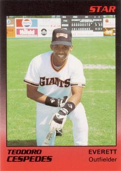 1989 Star Everett Giants #4 Teodoro Cespedes Front