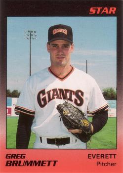 1989 Star Everett Giants #26 Greg Brummett Front
