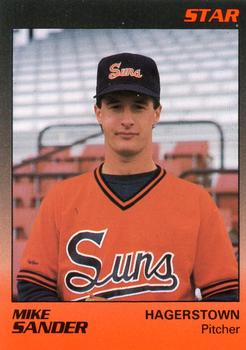 1989 Star Hagerstown Suns #15 Mike Sander Front