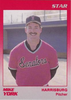 1989 Star Harrisburg Senators #23 Mike York Front