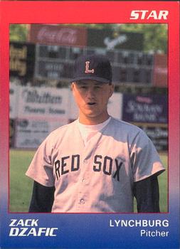 1989 Star Lynchburg Red Sox #27 Zack Dzafic Front
