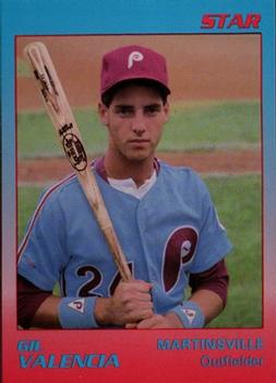 1989 Star Martinsville Phillies #31 Gil Valencia Front