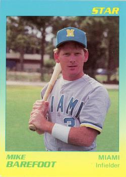 1989 Star Miami Miracle I #1 Mike Barefoot Front
