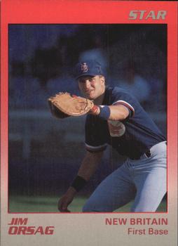 1989 Star New Britain Red Sox #12 Jim Orsag Front