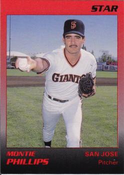 1989 Star San Jose Giants #22 Montie Phillips Front