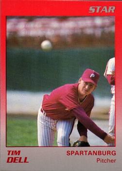 1989 Star Spartanburg Phillies #6 Tim Dell Front