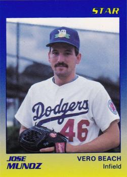 1989 Star Vero Beach Dodgers #18 Jose Munoz Front
