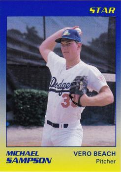 1989 Star Vero Beach Dodgers #24 Michael Sampson Front