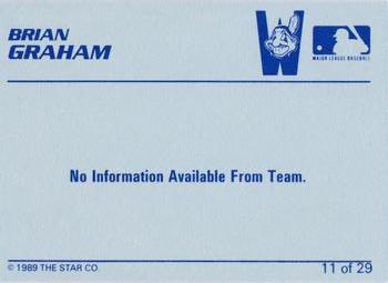 1989 Star Watertown Indians #11 Brian Graham Back