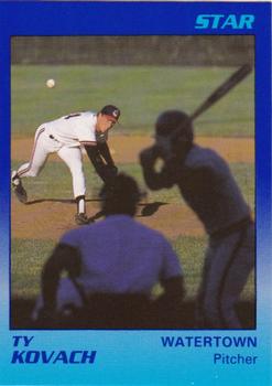 1989 Star Watertown Indians #13 Ty Kovach Front