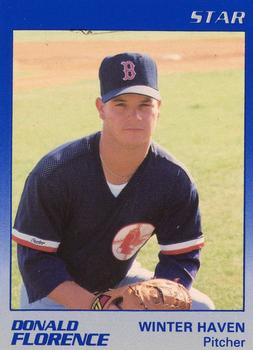1989 Star Winter Haven Red Sox #8 Donald Florence Front