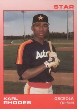1988 Star Osceola Astros #22 Karl Rhodes Front