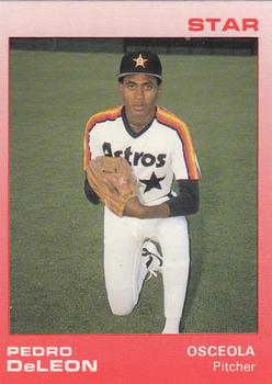 1988 Star Osceola Astros #8 Pedro DeLeon Front