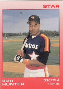 1988 Star Osceola Astros #16 Bert Hunter Front