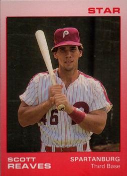 1988 Star Spartanburg Phillies #17 Scott Reaves Front