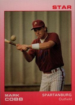 1988 Star Spartanburg Phillies #4 Mark Cobb Front