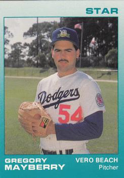1988 Star Vero Beach Dodgers #15 Gregory Mayberry Front
