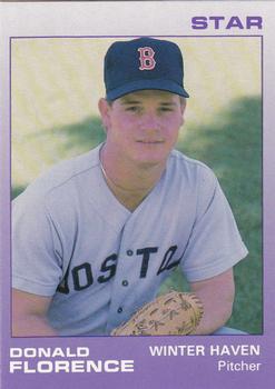 1988 Star Winter Haven Red Sox #8 Donald Florence Front
