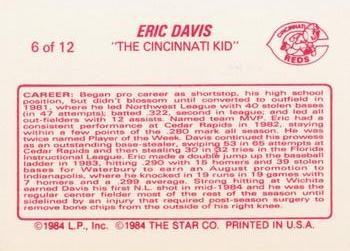 1988 Star Eric Davis #6 Eric Davis Back