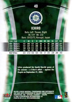 2005 Fleer Patchworks #40 Ichiro Back