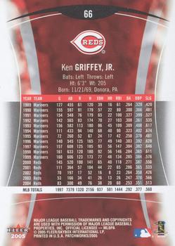2005 Fleer Patchworks #66 Ken Griffey, Jr. Back
