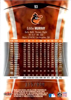 2005 Fleer Patchworks #93 Eddie Murray Back
