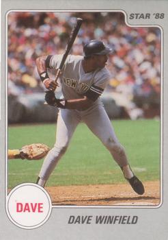 1988 Star Dave Winfield #1 Dave Winfield Front