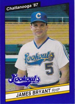 1987 Best Chattanooga Lookouts #7 James Bryant Front