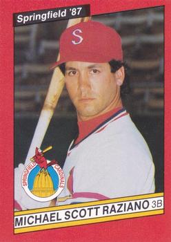 1987 Best Springfield Cardinals #19 Michael Scott Raziano Front