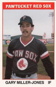 1987 TCMA Pawtucket Red Sox #16 Gary Miller-Jones Front