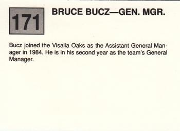 1988 Cal League #171 Bruce Bucz Back