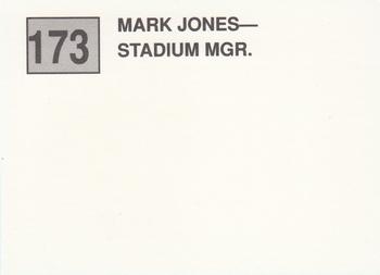 1988 Cal League #173 Mark Jones Back