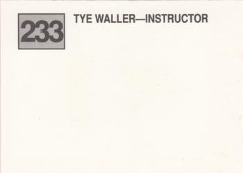 1988 Cal League #233 Tye Waller Back