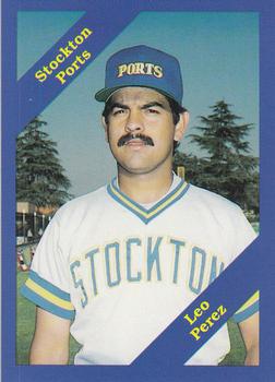 1989 Cal League #158 Leo Perez Front