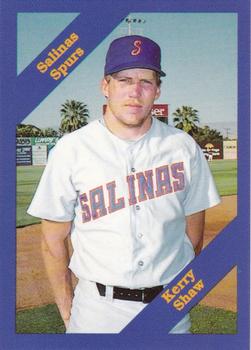 1989 Cal League #144 Kerry Shaw Front