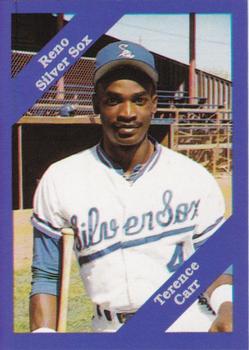 1989 Cal League #255 Terence Carr Front