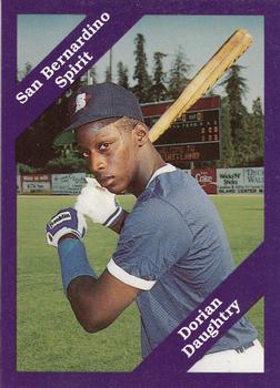 1989 Cal League #88 Dorian Daughtry Front