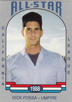 1988 Cal League All-Stars #24 Dick Fossa Front
