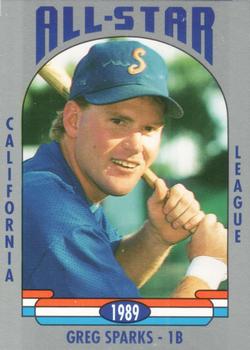 1989 Cal League All-Stars #48 Greg Sparks Front
