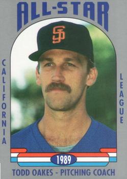 1989 Cal League All-Stars #50 Todd Oakes Front