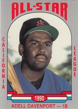 1990 Cal League All-Stars #47 Adell Davenport Front
