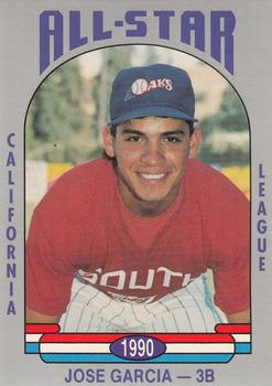 1990 Cal League All-Stars #4 Jose Garcia Front