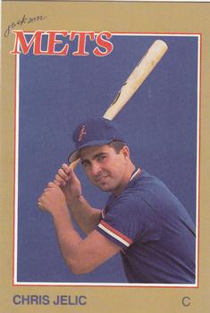 1988 Grand Slam Jackson Mets #8 Chris Jelic Front