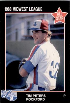 1988 Grand Slam Midwest League All-Stars #47 Tim Peters Front