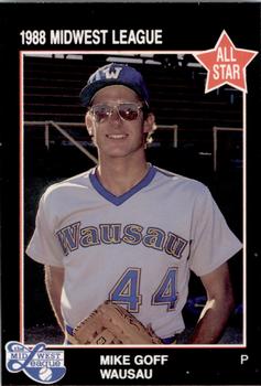 1988 Grand Slam Midwest League All-Stars #57 Mike Goff Front