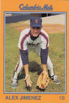 1989 Grand Slam Columbia Mets #12 Alex Jimenez Front