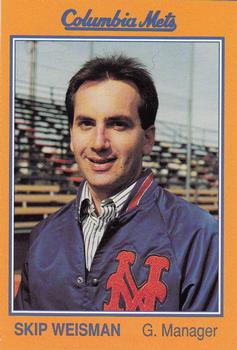 1989 Grand Slam Columbia Mets #4 Skip Weisman Front