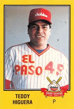 1989 Grand Slam El Paso Diablos #16 Teddy Higuera Front